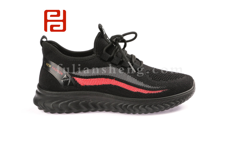 福連升春款女士透氣飛織休閑運動鞋圖片