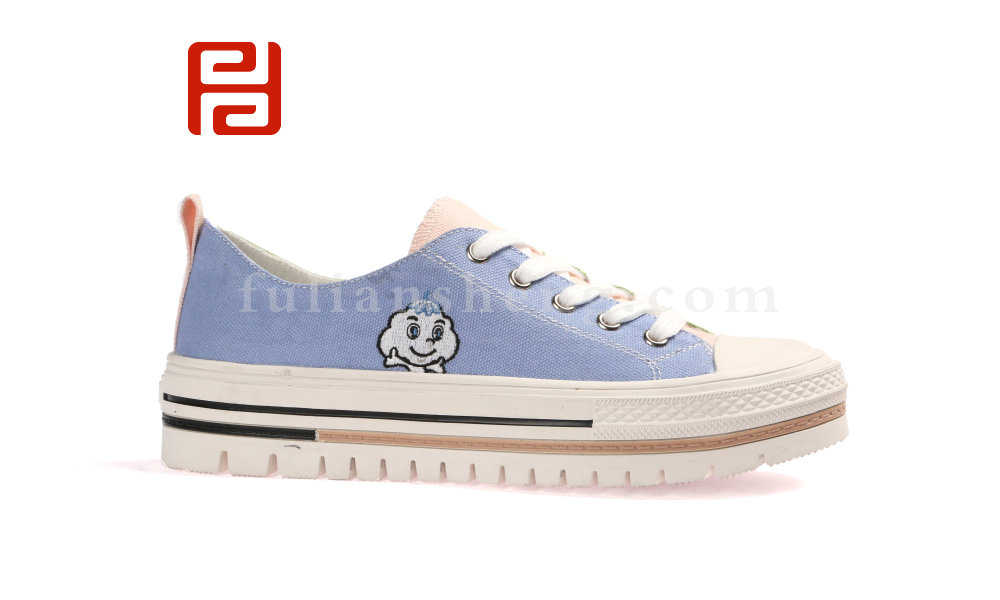 福連升休閑板鞋 厚底帆布鞋棉麻刺繡舒適布鞋圖片