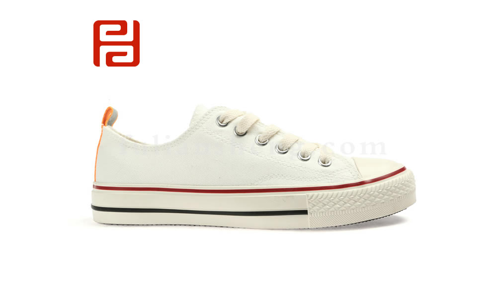 福連升帆布鞋小白鞋女夏季新款休閑鞋 舒適透氣板鞋圖片