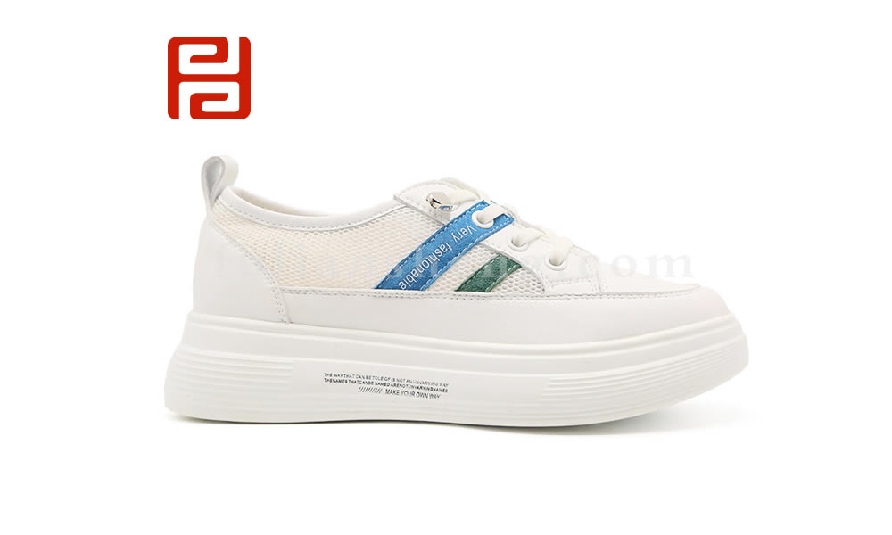 福連升厚底小白鞋女鞋 夏季新款薄款網(wǎng)面鞋松糕鞋圖片