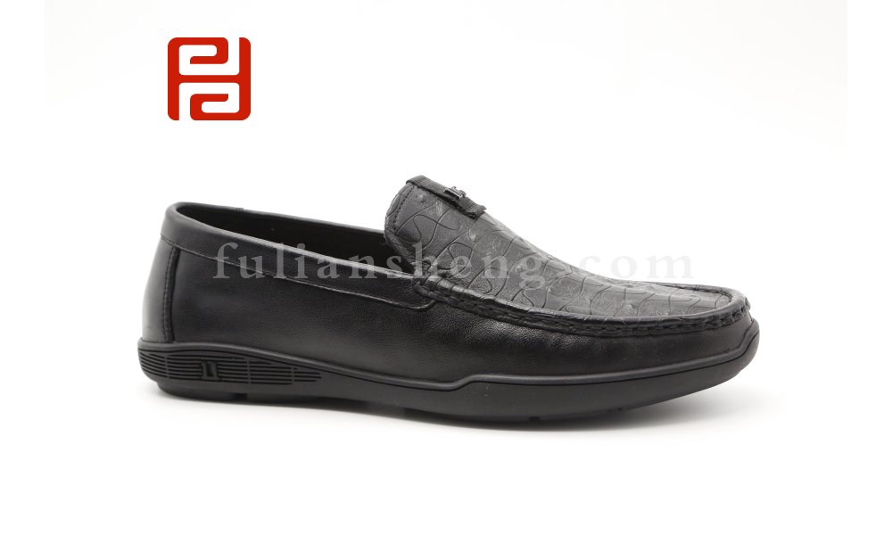 福連升男鞋正裝商務(wù)休閑棉麻舒適男單鞋圖片