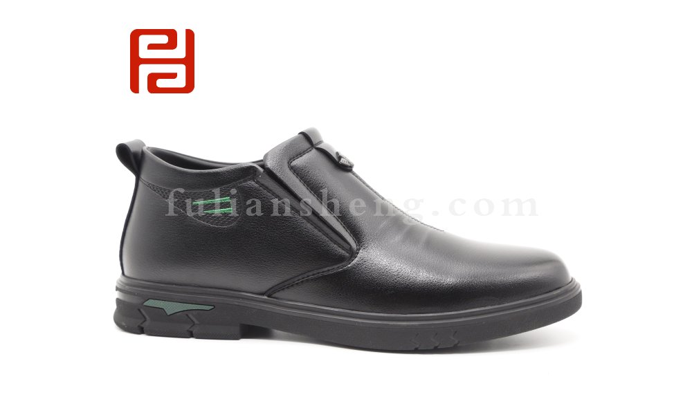 福連升2020冬季新款中年圓頭休閑商務(wù)上班工作鞋子職業(yè)裝男鞋圖片