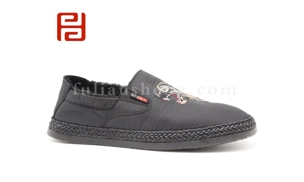 福連升老北京布鞋男鞋軟底保暖中國(guó)風(fēng)一腳蹬休閑鞋圖片