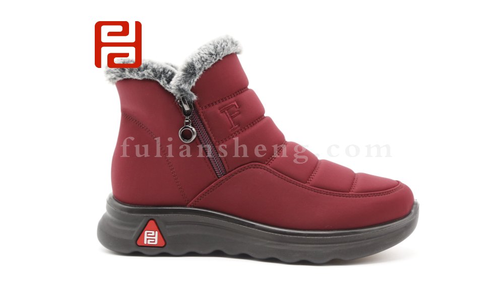 福連升冬季老北京布鞋加絨保暖高幫鞋女?huà)寢屆扌萄D片