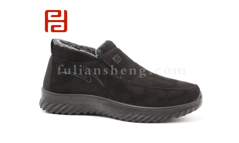 福連升老北京布鞋冬季男棉鞋舒適加絨保暖爸爸休閑鞋圖片