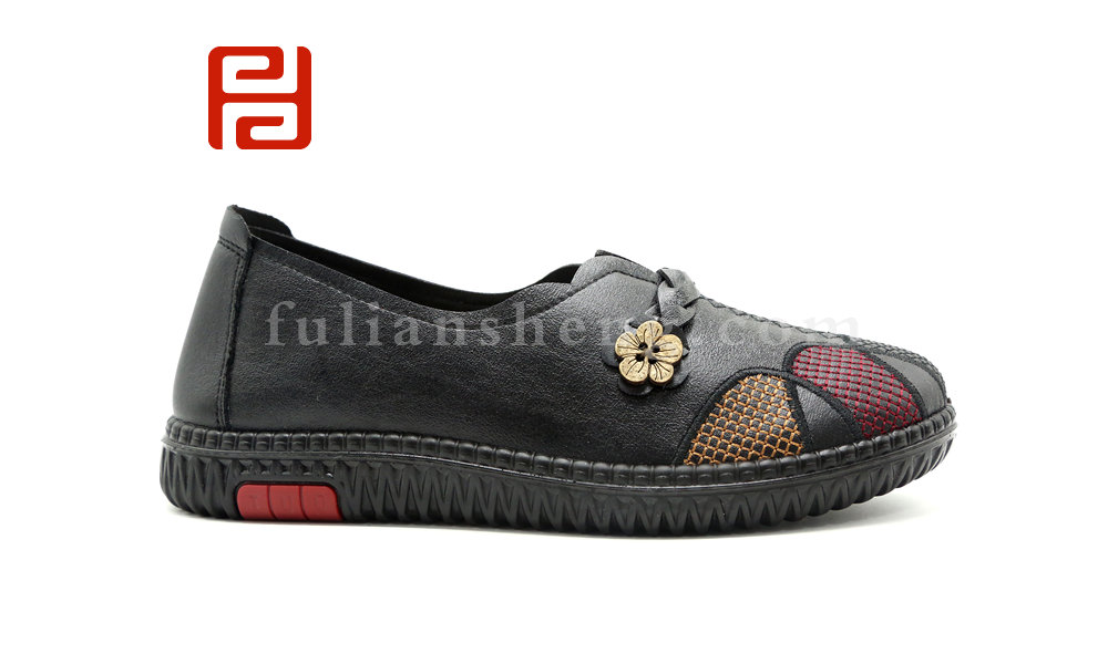 福連升春秋女款單鞋舒適休閑養(yǎng)生鞋輕便女鞋