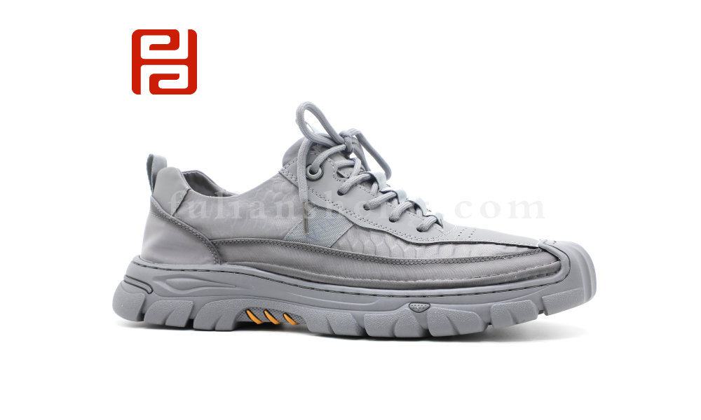 時尚運(yùn)動男單鞋雨傘布面料橡膠鞋底3D緩震鞋墊