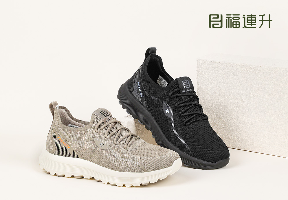 福連升春季新款休閑運(yùn)動男鞋中年運(yùn)動男單鞋