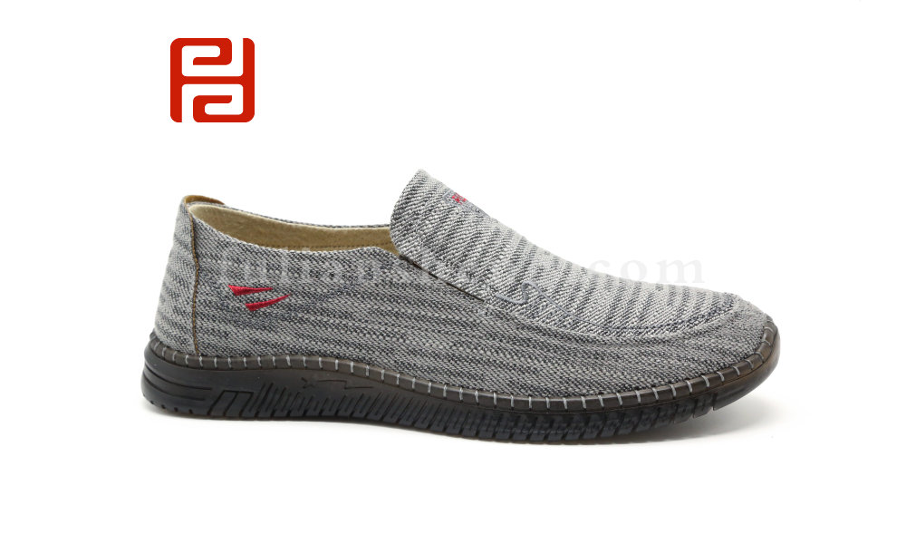 福連升北京布鞋輕便透氣牛筋底一腳蹬開(kāi)車(chē)散步休閑男鞋圖片