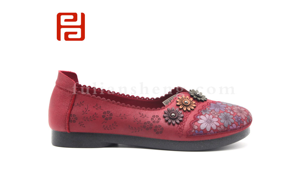 福連升老北京布鞋媽媽鞋單鞋軟底中年棉麻內(nèi)里舒適女鞋圖片