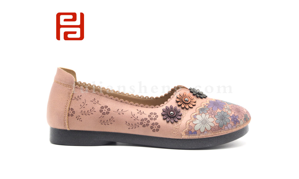 福連升老北京布鞋媽媽鞋單鞋軟底中年棉麻內(nèi)里舒適女鞋圖片