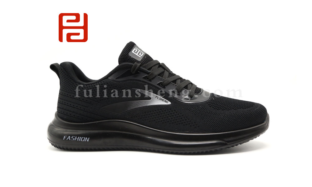 福連升休閑運(yùn)動(dòng)鞋春季飛織男鞋輕便緩震舒適漫步鞋圖片