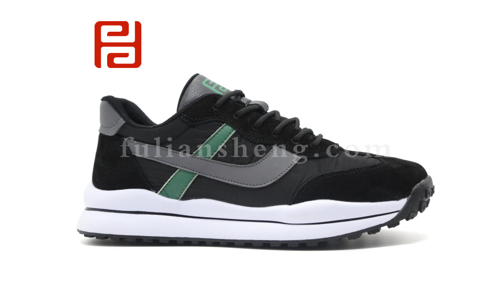 福連升休閑運(yùn)動(dòng)鞋子男百搭春季阿甘鞋中年棉麻舒適圖片