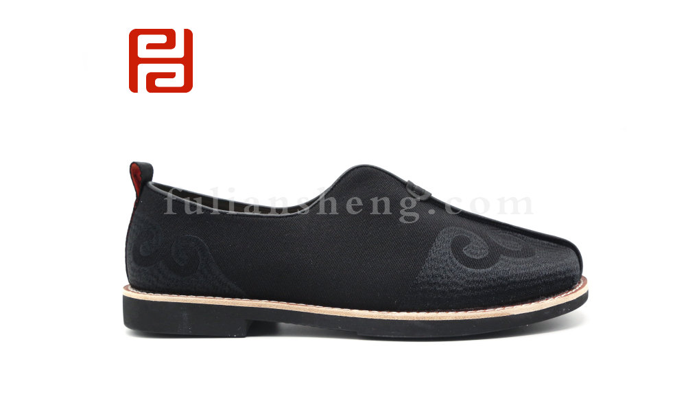 福連升老北京布鞋中國(guó)風(fēng)尚經(jīng)典休閑禮服呢橡膠發(fā)泡底男鞋