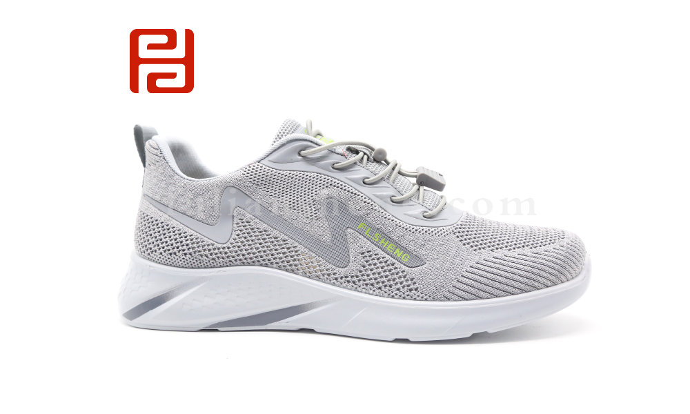 福連升夏季休閑運(yùn)動(dòng)飛織透氣網(wǎng)布漫步男鞋軟底健步鞋圖片