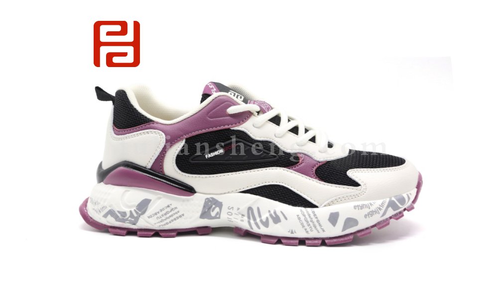 福連升秋季撞色輕便休閑運(yùn)動(dòng)女鞋透氣輕便單鞋圖片