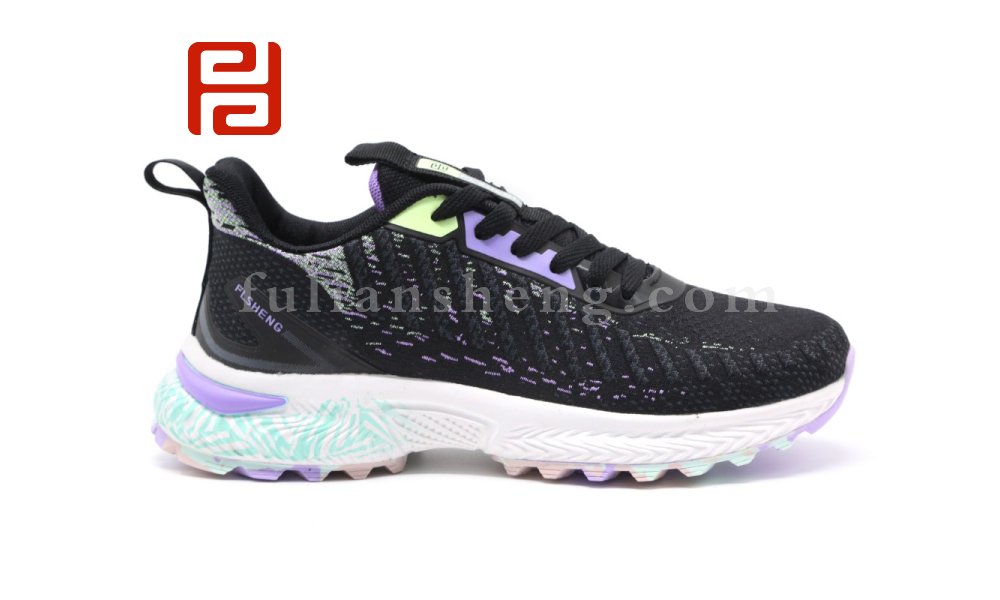 福連升秋季休閑運(yùn)動(dòng)女鞋馬拉松梭織防滑透氣舒適旅游鞋