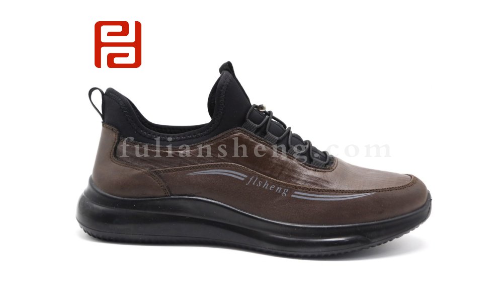 福連升秋季舒適休閑養(yǎng)生鞋中老年一腳蹬松緊輕便男鞋圖片