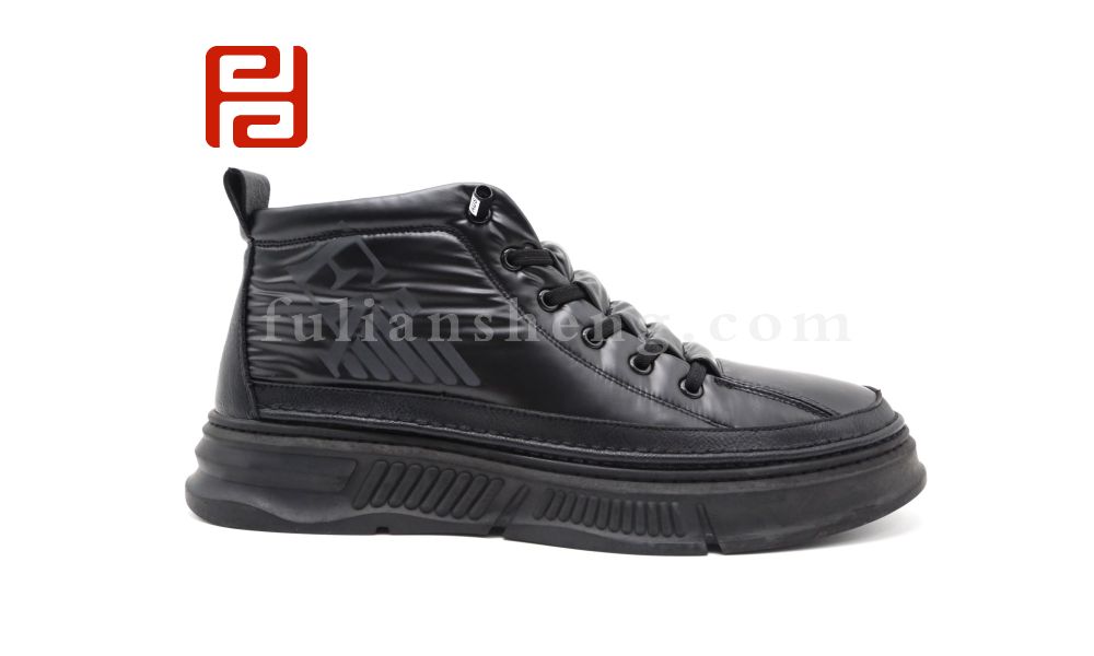 福連升休閑鞋冬季保暖男鞋羽絨服透氣保暖舒適軟底圖片