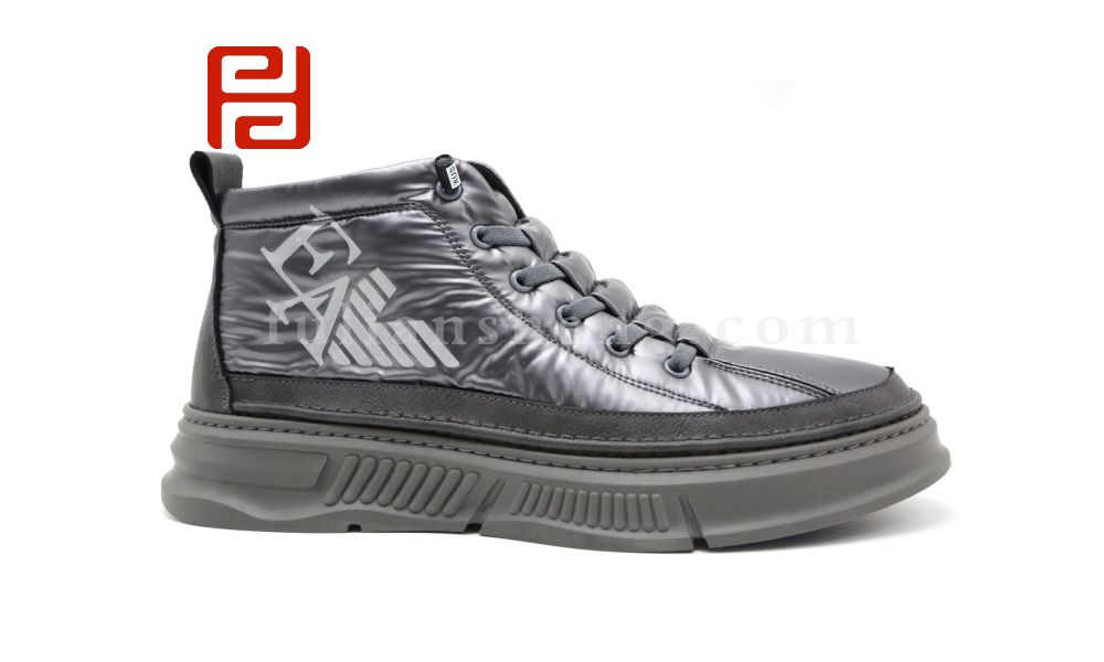 福連升休閑鞋冬季保暖男鞋羽絨服透氣保暖舒適軟底圖片