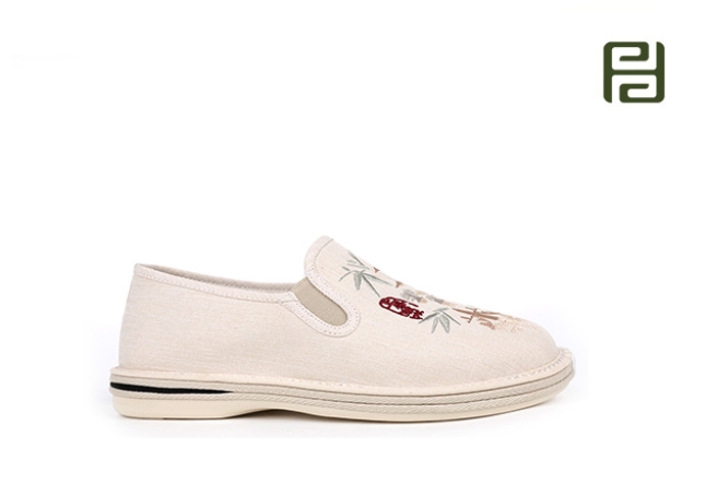 福連升春季新款中國風(fēng)男鞋繡花布鞋
